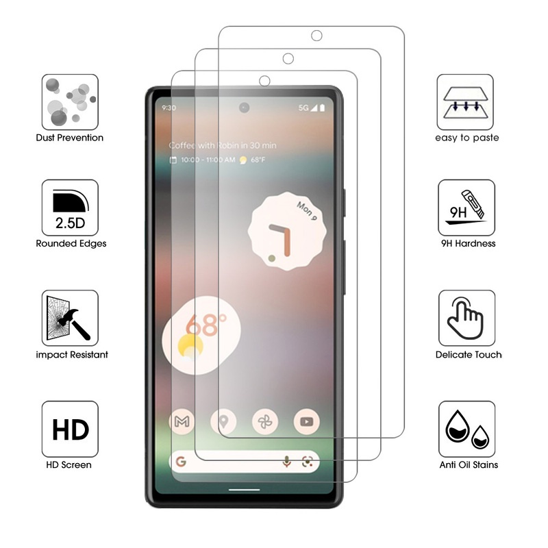 Kính Cường Lực 9H Trong Suốt Bảo Vệ Toàn Màn Hình Cho Google Pixel 6 A Google Pixel 6A