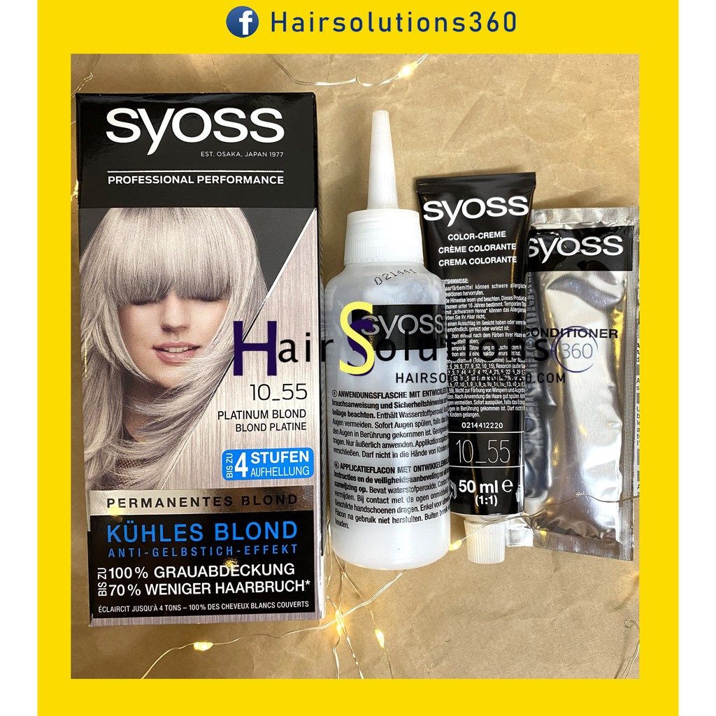 Thuốc nhuộm tóc bạch kim SYOSS 10-55 Đức - Hairsolutions360