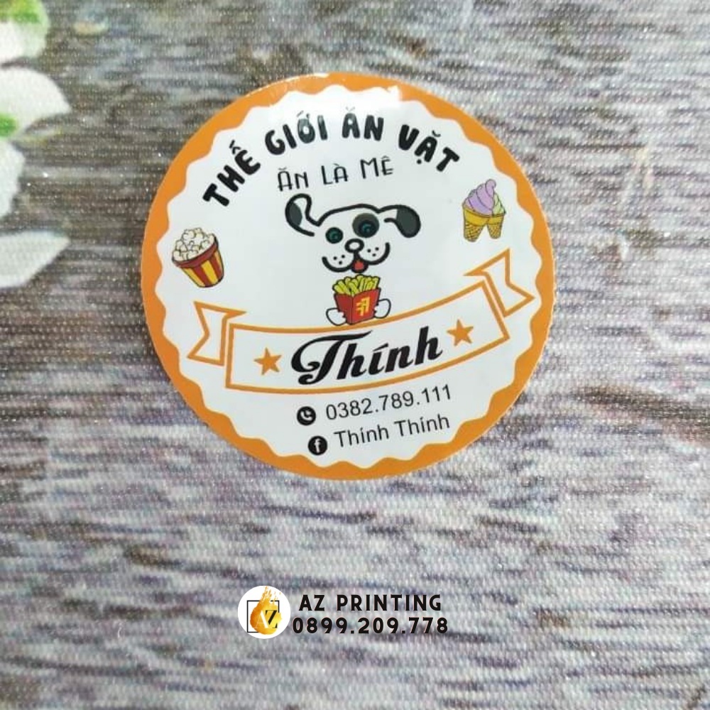 In tem nhãn theo yêu cầu, in tem giá rẻ chất lượng cao - AZ PRINTING