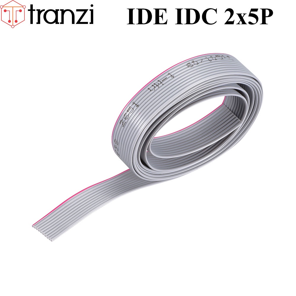 Dây FLAT RIBBON CABLE 2.54mm IDE IDC 2x5P - túi 1 mét