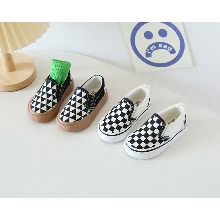 Giày Bata Vải Trẻ Em, Giày Lười Cho Bé Trai, Bé Gái Từ 1 Tuổi Đến 15 Tuổi, Phong cách đơn giản TT74