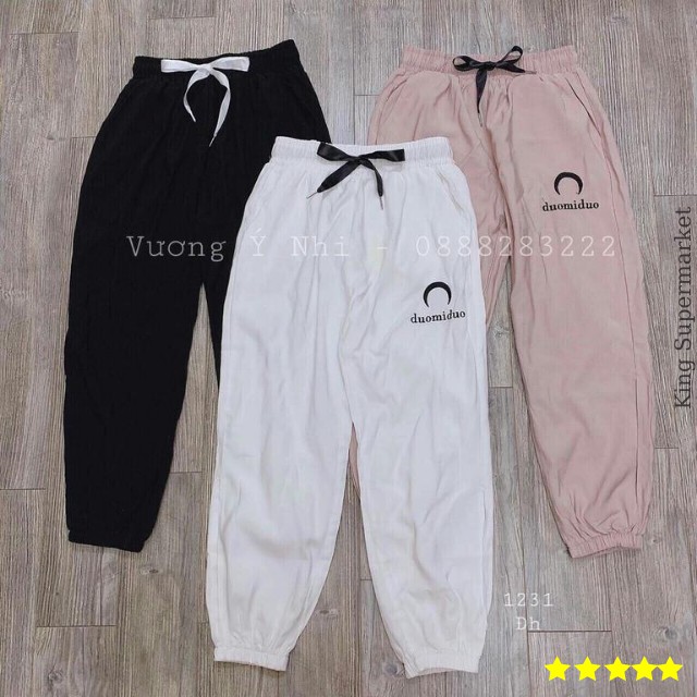 Quần Jogger Thêu Chữ Mã Đẹp