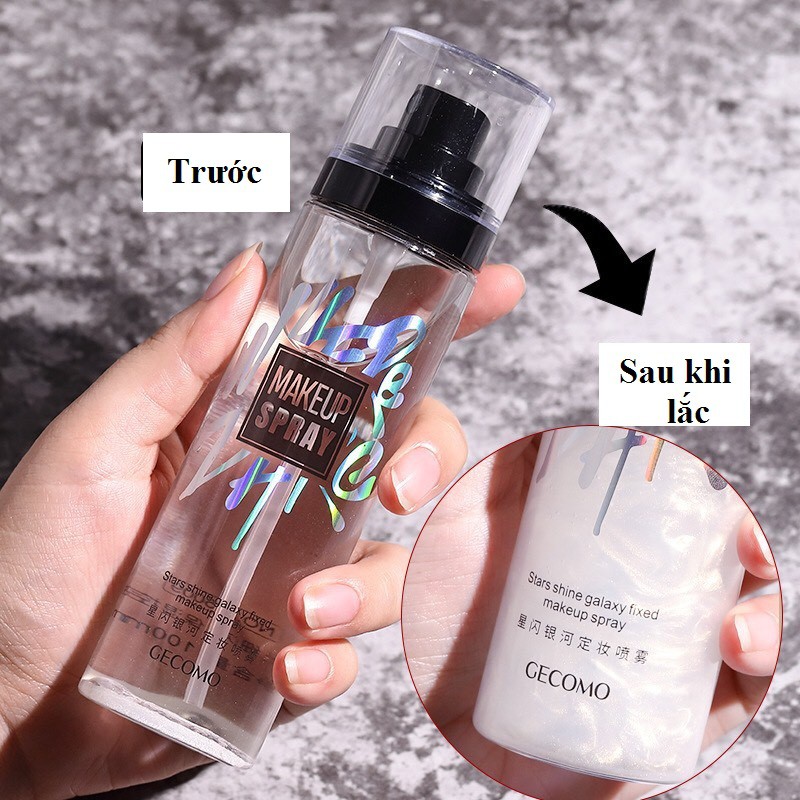 Xịt khoáng cố định lớp makeup GECOMO Makeup Spray
