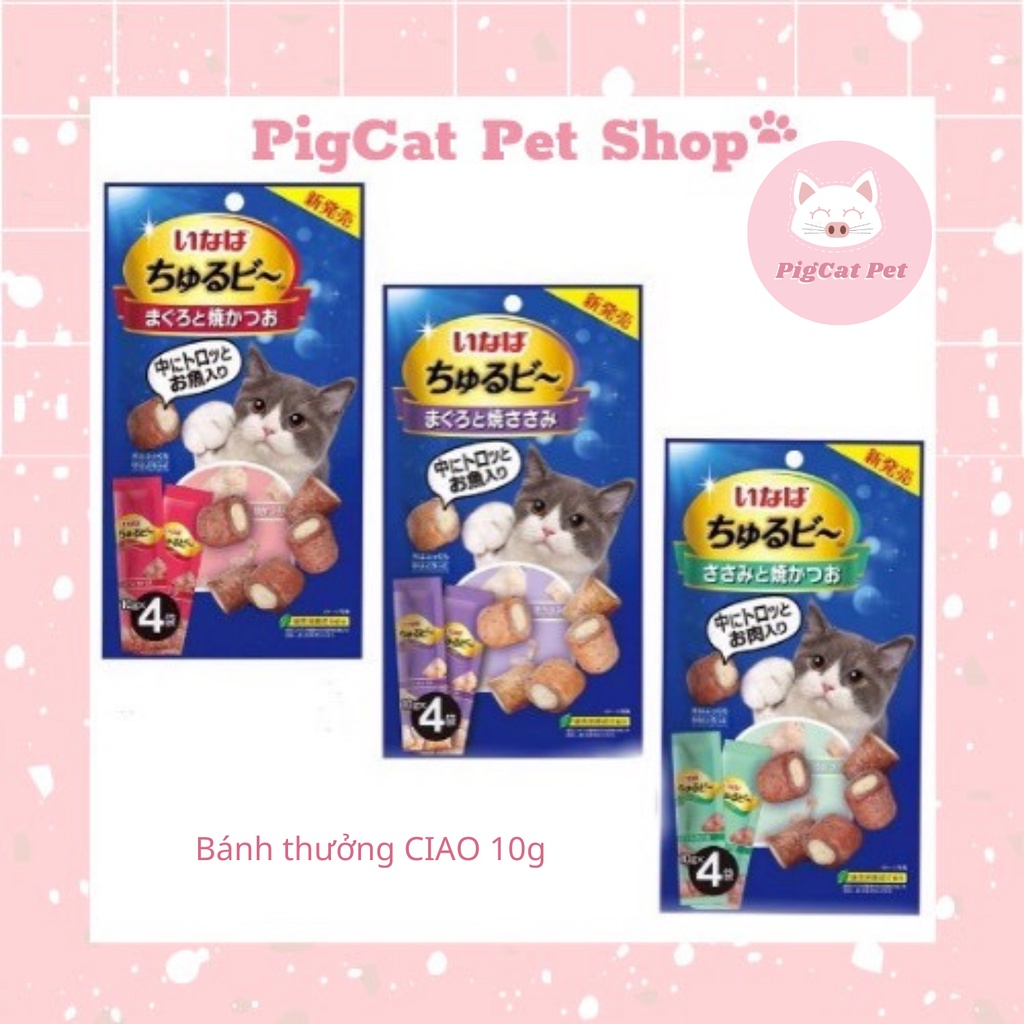 Bánh thưởng Ciao Inaba 10g snack mềm (lẻ 1 thanh)