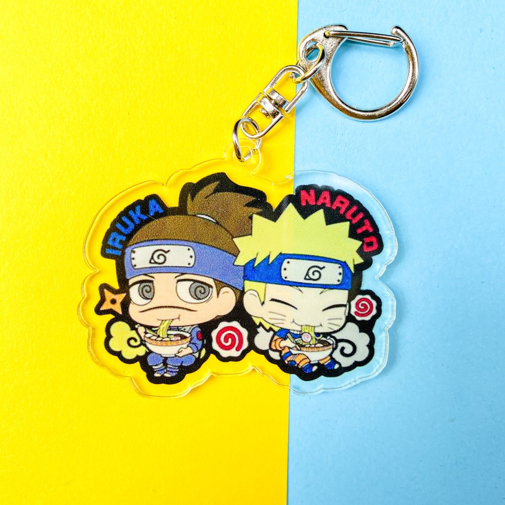 ( Mica trong acrylic ) Móc khóa in hình nhân vật anime NARUTO chibi xinh xắn quà tặng độc đáo