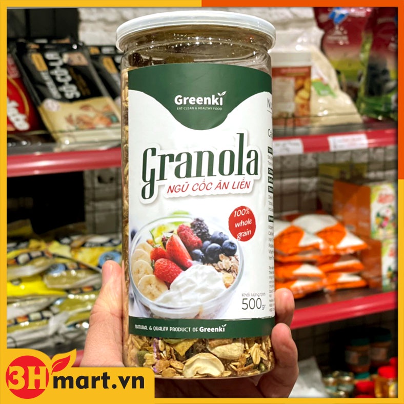 Ngũ cốc ăn liền Granola Greenki - 500G