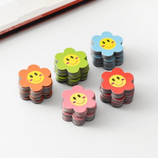 Hoa nam châm 20 bông đường kính 3cm và 5cm nhiều màu cho bé lựa chọn
