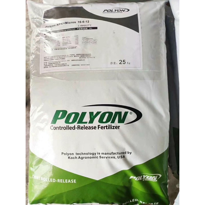 500 gram Phân tan Chậm Mỹ PoLyon hạt xanh 16-6-12