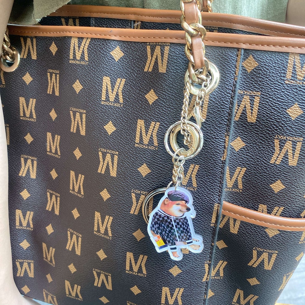 Móc khoá Cheems Shiba meme hình Khá bảnh, Kimetsu hài hước