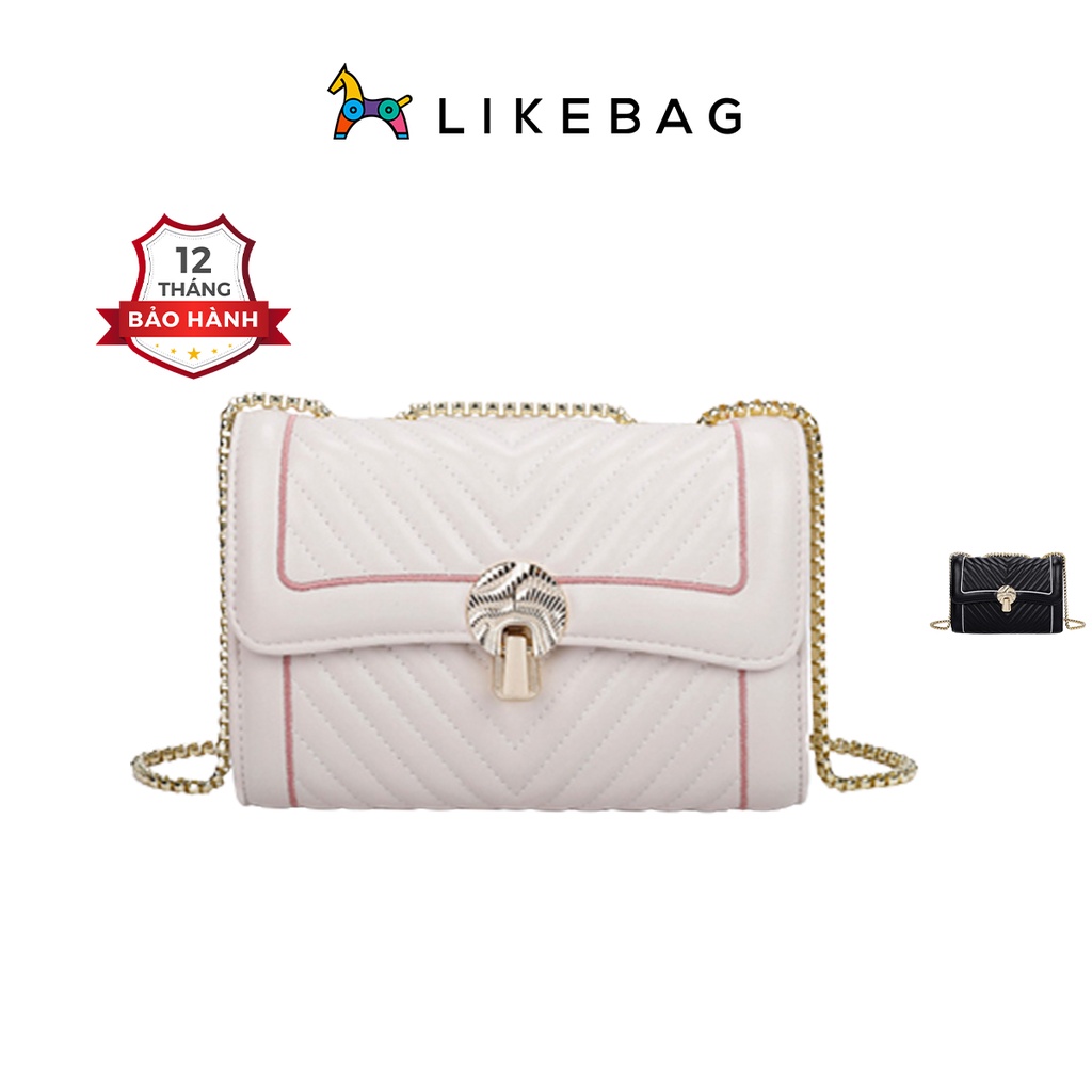 Túi xách nữ đeo chéo thời trang LIKEBAG khóa hợp kim kiểu dáng sang trọng CJ015 - LIBAGI