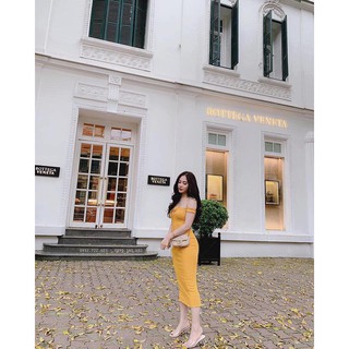 Đầm trể vai bèo