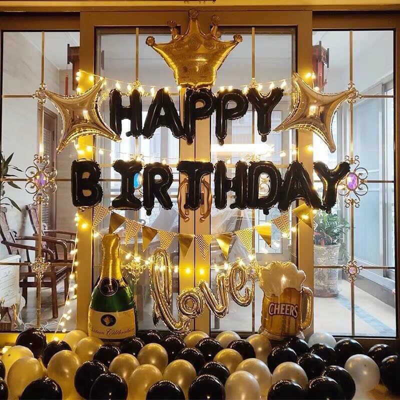 [Ảnh thật] Set trang trí sinh nhật lung linh HPBD (COMBO 80)