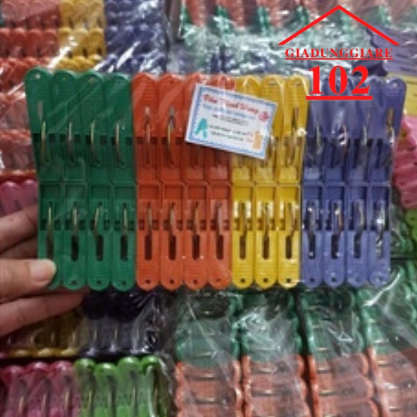 Kẹp Treo quần áo nhựa Cao Cấp Thuận Hưng - Kẹp phơi quần áo, phơi đồ