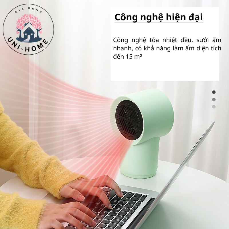 [Tiện Lợi] Máy Sưởi- Quạt Sưởi Mini Để Bàn Nhỏ Gọn Dễ Dàng Mang Theo Khi Đi Làm