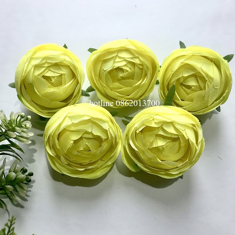 Hoa giả - Đầu Bông Hoa Hồng Trà Trang Trí Hộp Quà, Decor Siêu Bền, Đẹp