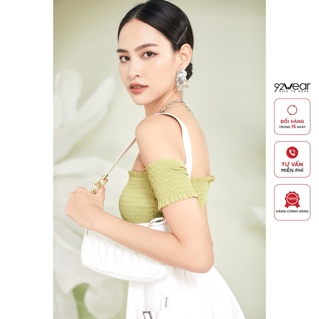 Áo 2 dây nhún ngực 92WEAR , thiết kế cao cấp ADA2389