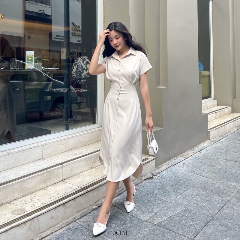 Aurea dress / Đầm midi dáng sơ mi