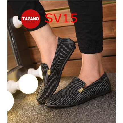 Giày Lười Nam Cao Cấp Phong Cách Hàn Quốc - Màu Đen SV15 | BigBuy360 - bigbuy360.vn