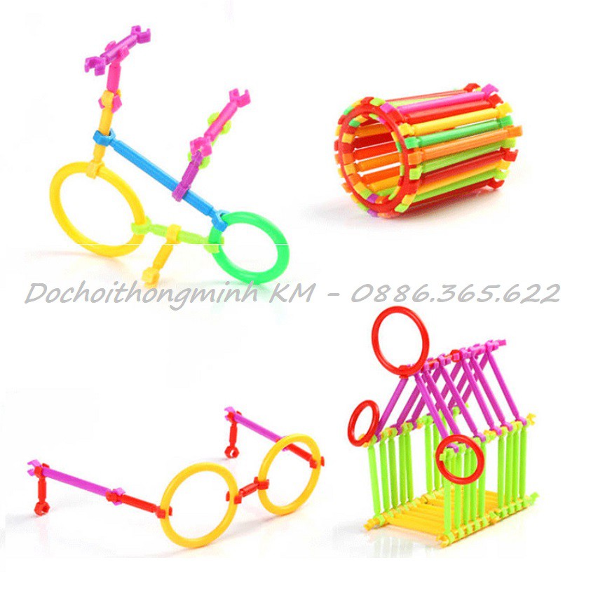 Túi nhựa LEGO luồn hạt hình học, lắp ráp không gian 3 chiều, domino, xây dựng nhà cửa... LINK TỔNG HỢP