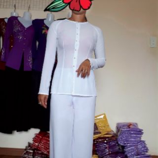Áo bà ba trơn kg kèm quần