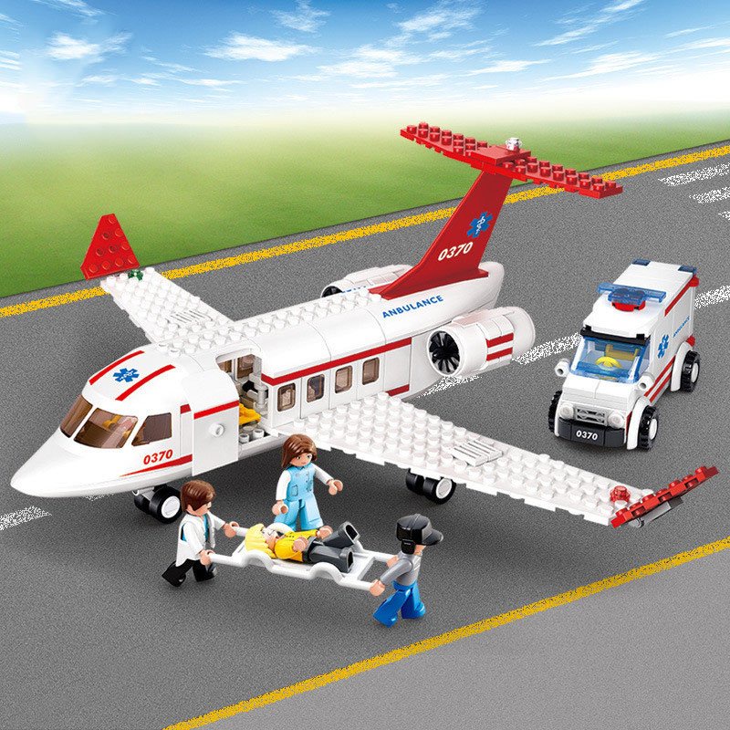 Đồ chơi ráp ráp Lego cho bé trai bé gái máy bay Airbus Plane chở khách độc đáo Sluban B0366 với 335 mảnh ghép