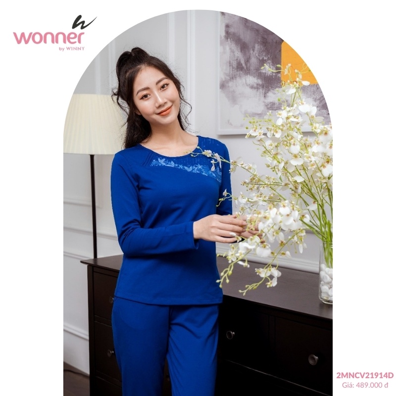 Bộ đồ cotton dài tay quần dài Wonner - 2MNCV21914D