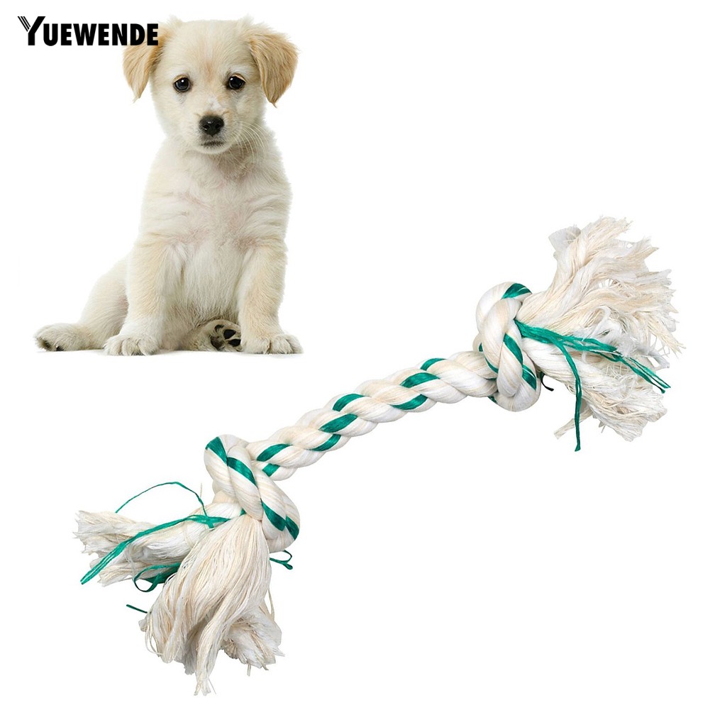 Đồ chơi gặm nhấm từ dây thừng cotton thắt nút đôi kiểu khúc xương dành cho chó cưng