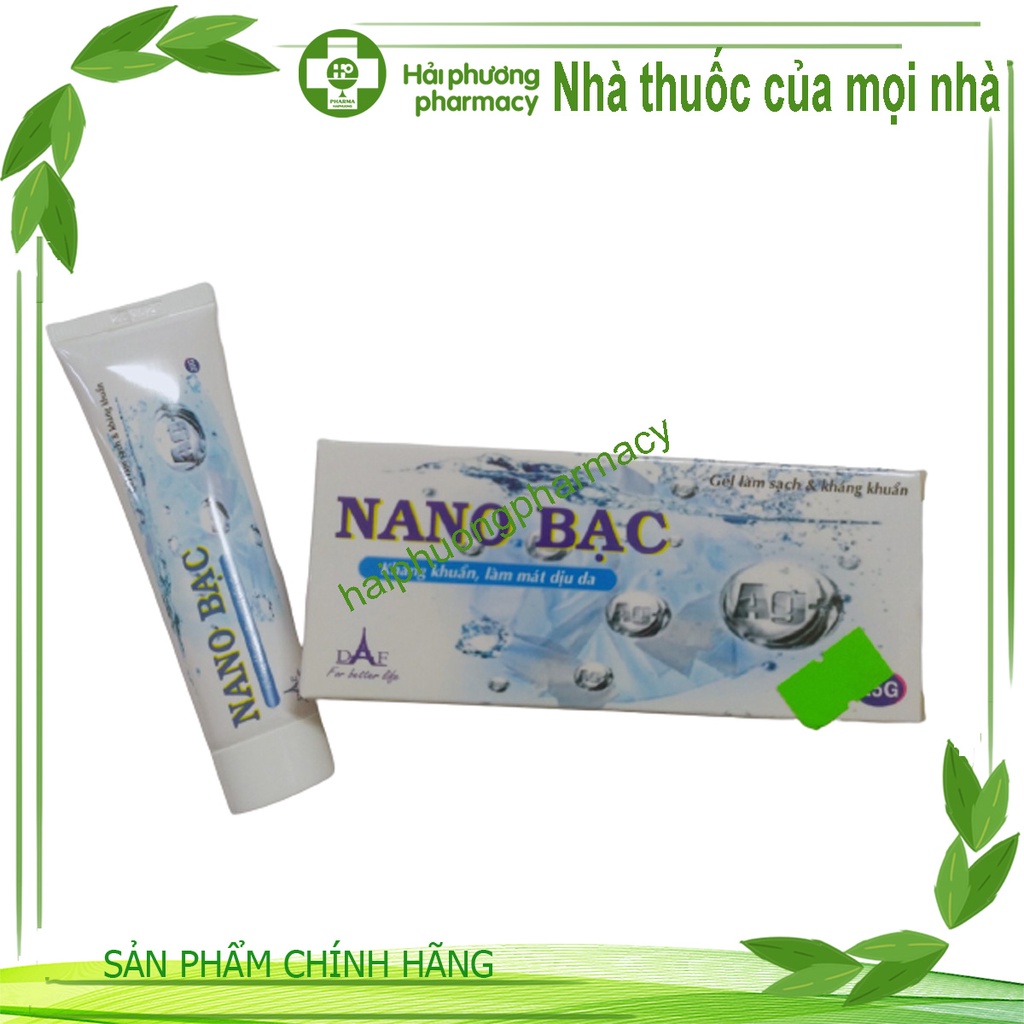 Gel làm sạch và kháng khuẩn NANO BẠC làm dịu da 25g