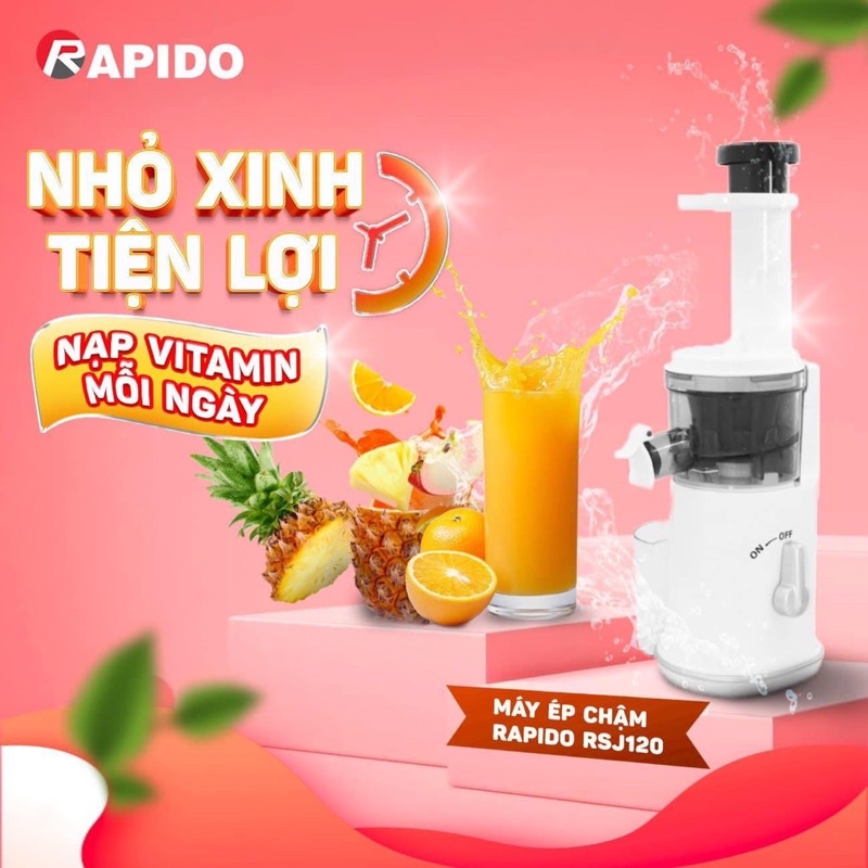 MÁY ÉP CHẬM MINI RAPIDO RSJ120