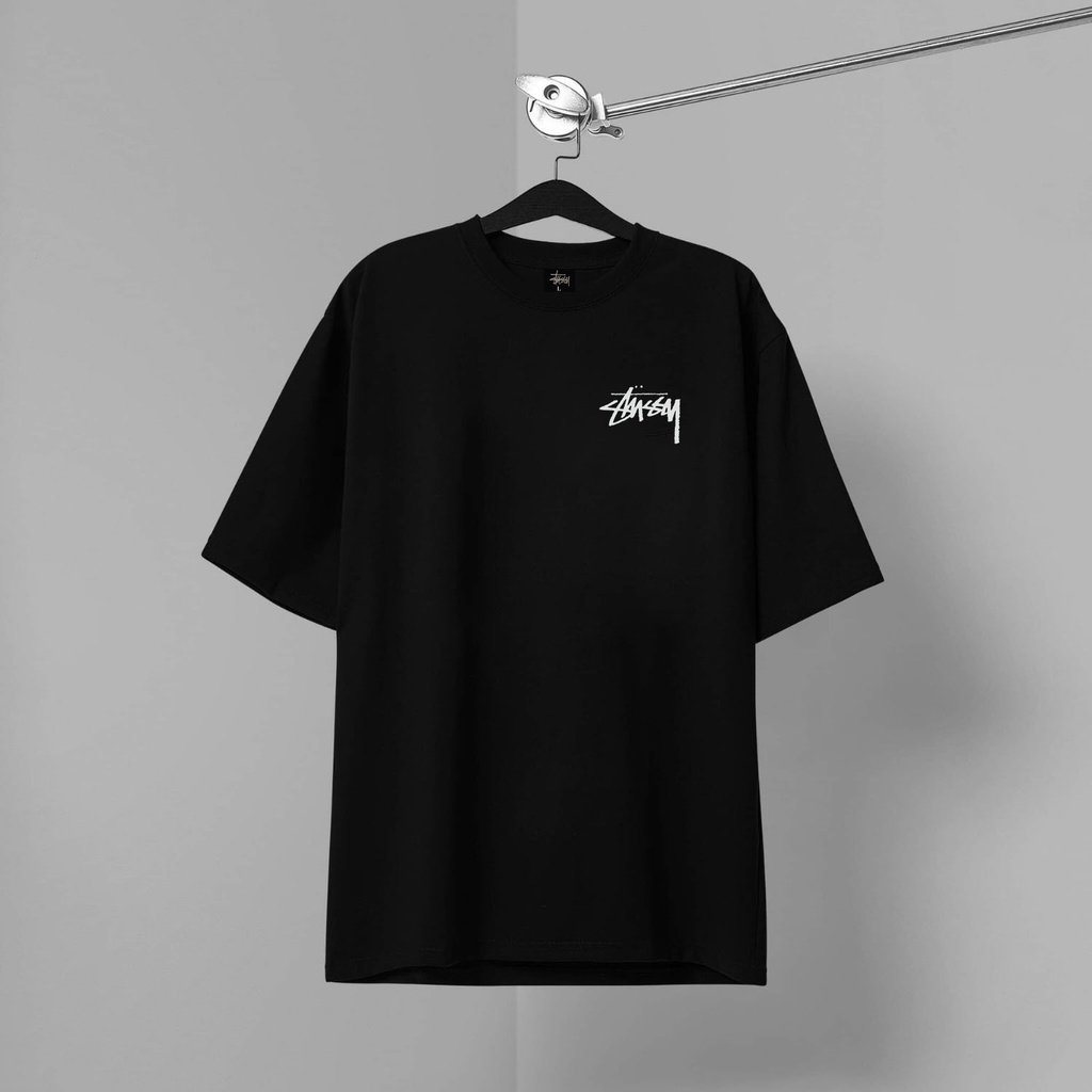 Áo thun Unisex Stüssy Xúc Xắc Màu Sắc Trắng