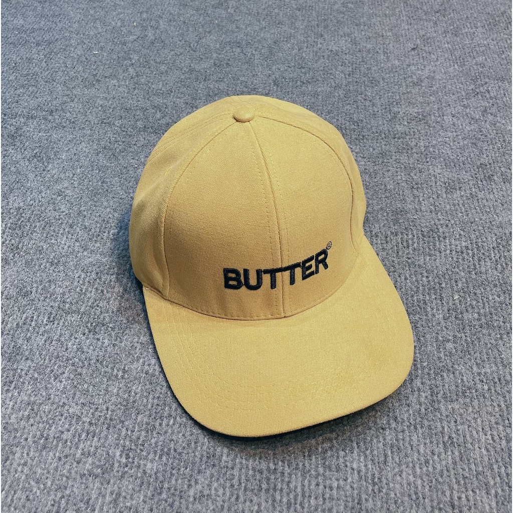 Mũ Lưỡi Trai Nón Kết Thêu Chữ Butter Fashion 389 Phong Cách Ulzzang Form Unisex Nam Nữ - Hazo