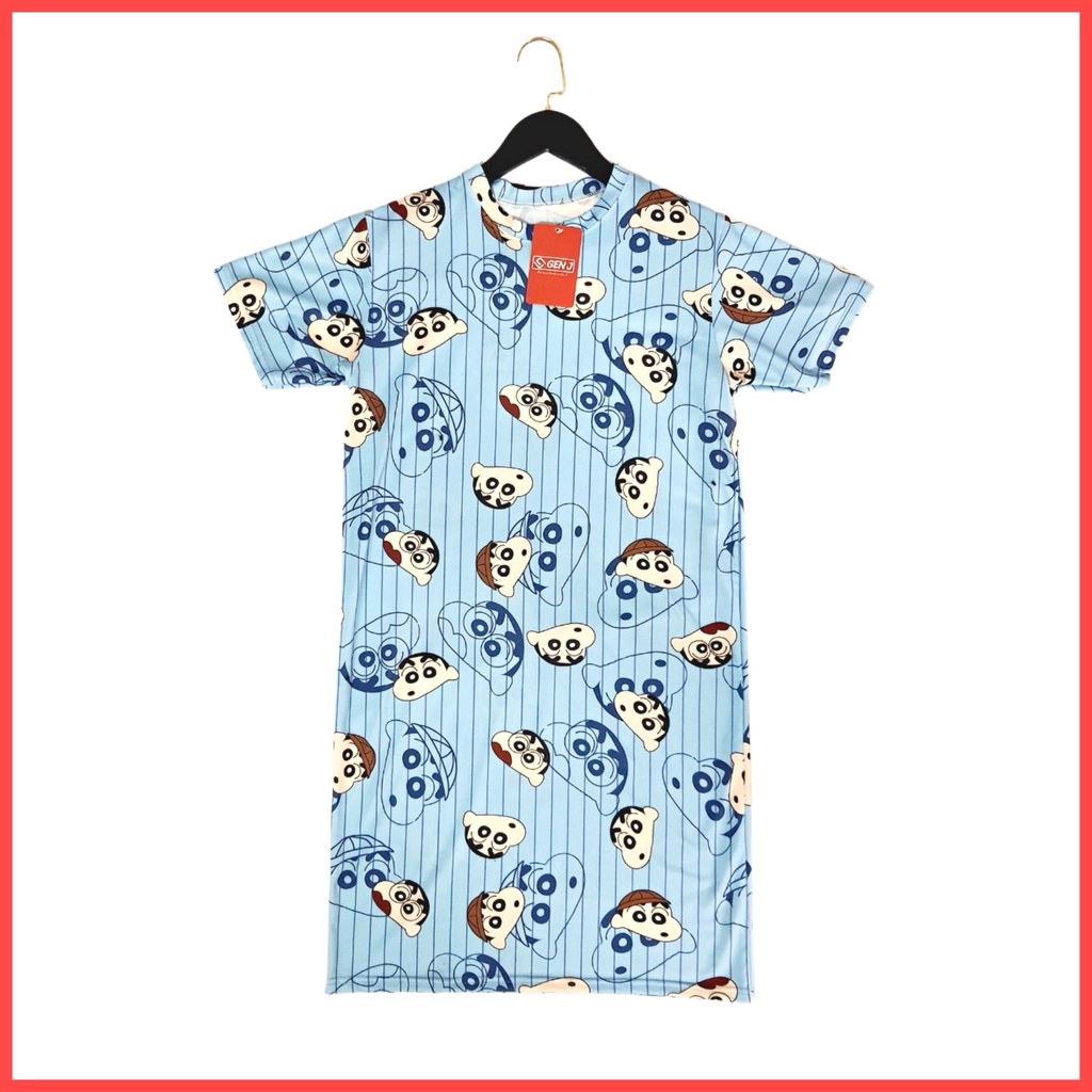 Đồ ngủ sexy đẹp, Đầm ngủ dễ thương tiểu thư chất cotton qua gối Gen J