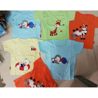 Set 5 áo áo cotton cho bé từ 1- 3 tuổi