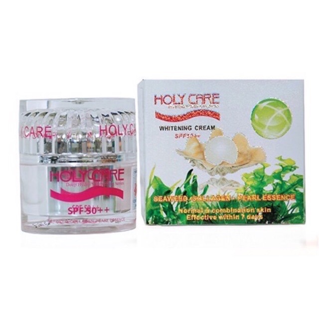 Kem Dưỡng Trắng Da HOLY CARE 15gr (Tinh chất Colagen - Rong Biển - Ngọc Trai)