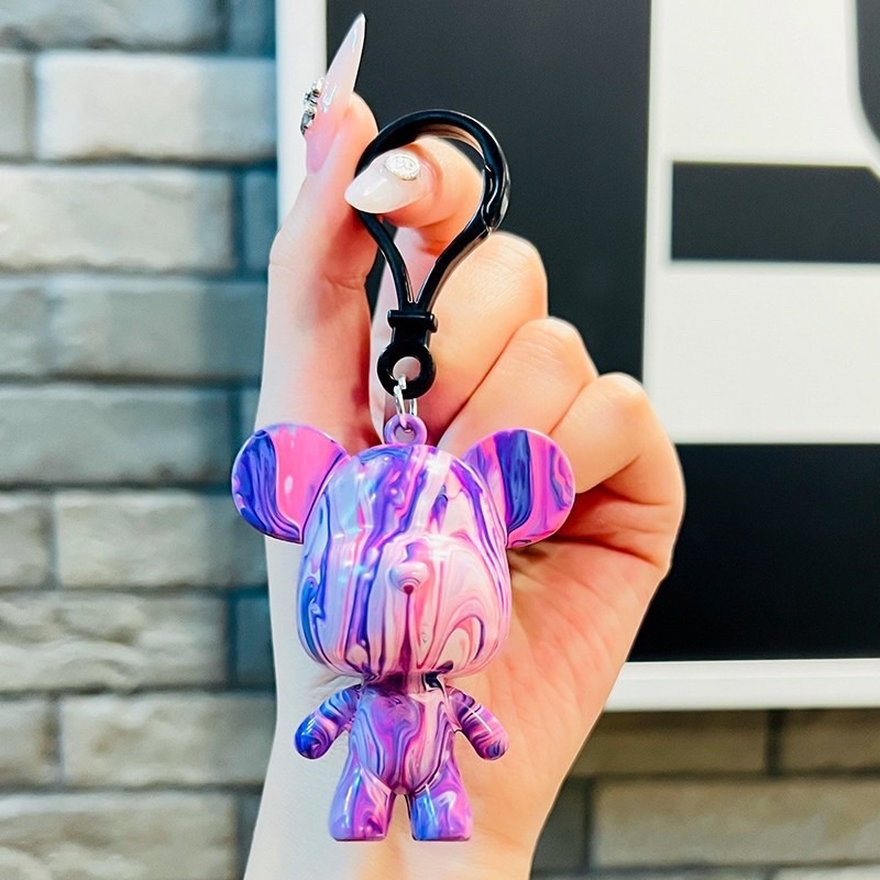 [24 Màu, Nhiều Size] Set Gấu Đổ Màu Bearbrick đổ màu Acrylic Pouring nhiều màu sắc Hot Trend 2022