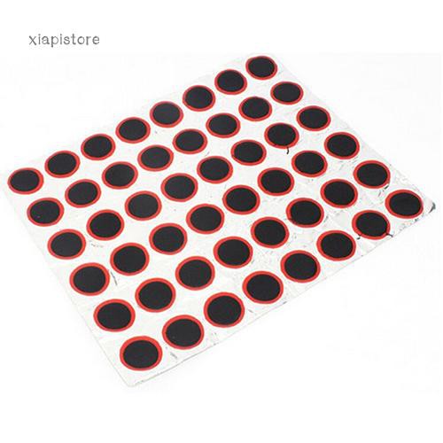 Set 48 miếng cao su vá lốp xe hình tròn 25mm cho xe đạp