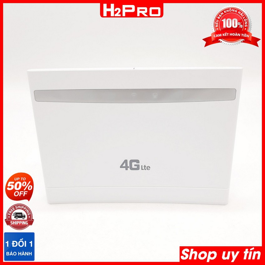 Bộ phát wifi 4G LTE CPE H2Pro 300Mbps hỗ trợ 3 cổng LAN, bộ phát wifi 4g tốt nhất hiện nay