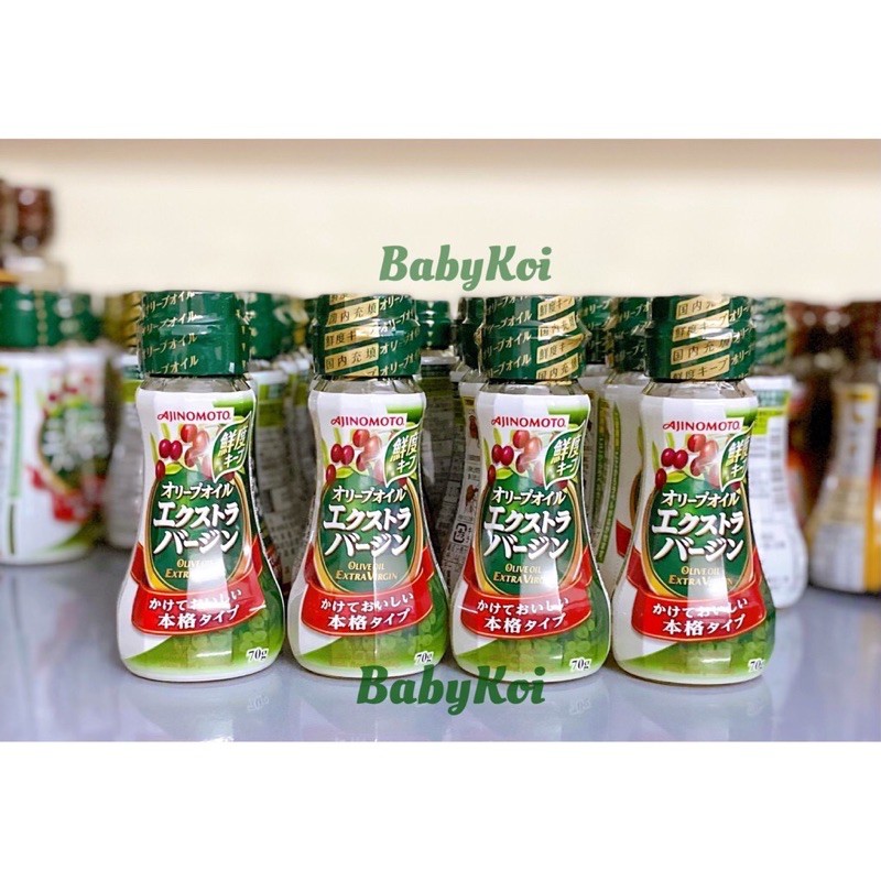 Dầu ăn dặm cho bé Olive extra virgin Ajinomoto Nhật bản☘️chính hãng☘️, Bé tập ăn