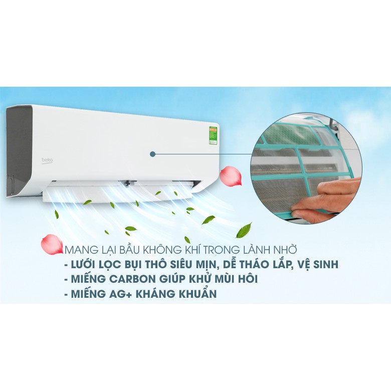 Máy lạnh Beko 1 HP RSSC09CV (Miễn phí giao tại HCM-ngoài tỉnh liên hệ shop)