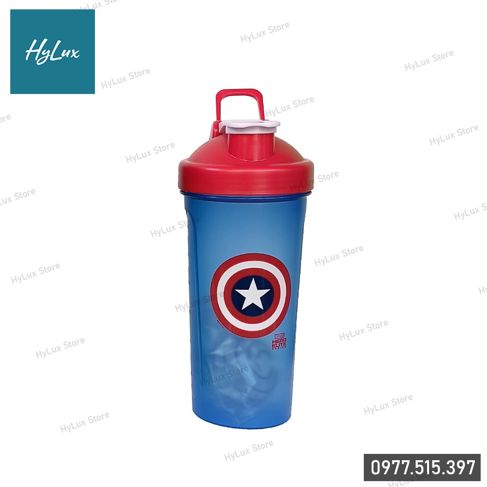 Bình lắc Whey Marvel – Bình nước thể thao tập gym shaker 650ml