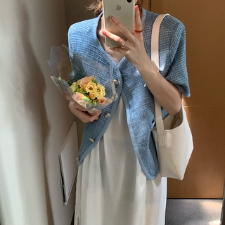 Áo Khoác Cardigan Ngắn Tay Cổ Chữ V 42478