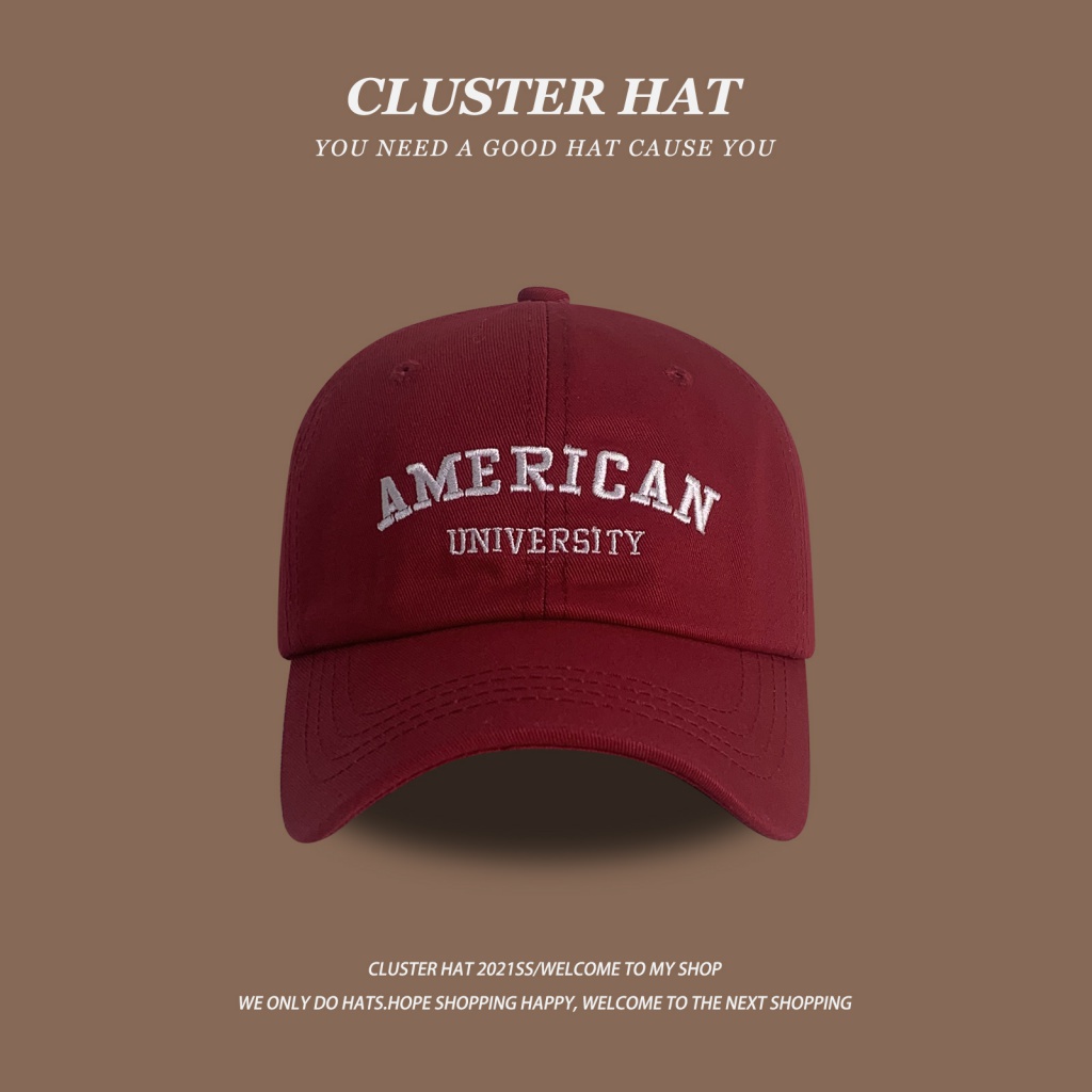 Mũ Lưỡi Trai Thêu Chữ Phong Cách Nhật Bản