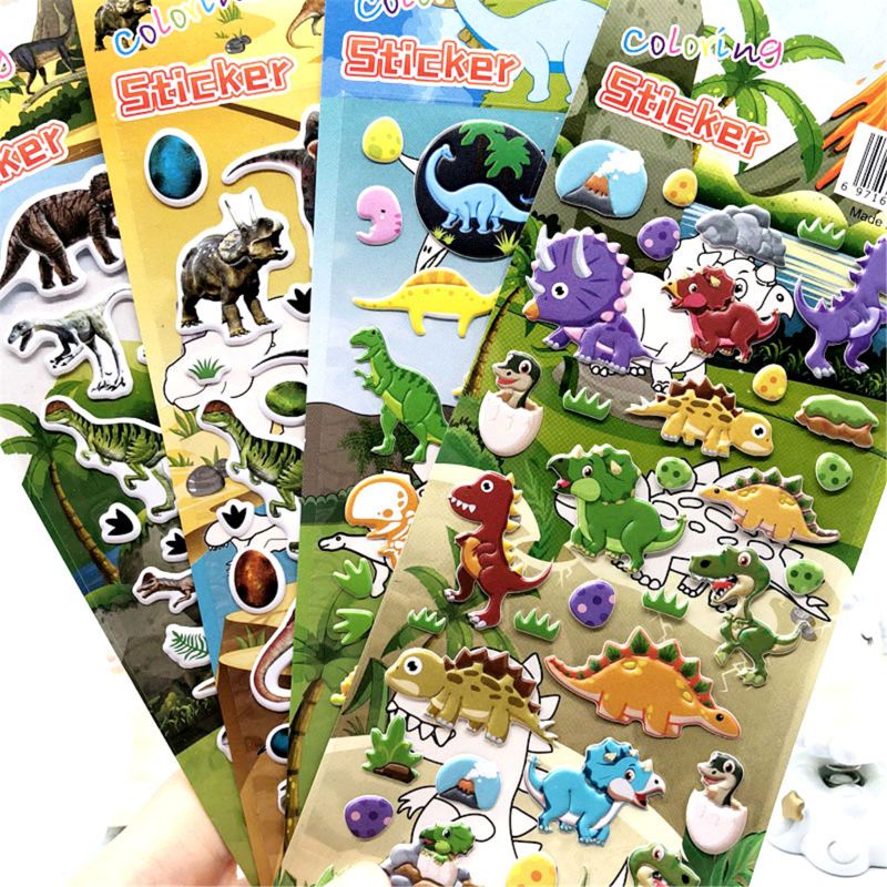 Bộ 4 Tấm Sticker 3d Xinh Xắn Dành Cho Bé
