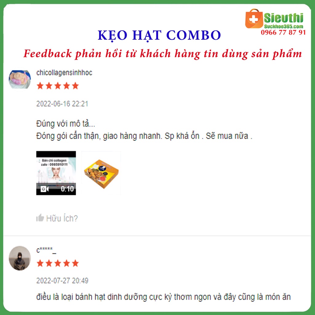 Kẹo cho người tiểu đường, ăn kiêng, kẹo hạt dinh dưỡng cao cấp Premi craker hộp 180g Siêu Thị Sức Khoẻ 365