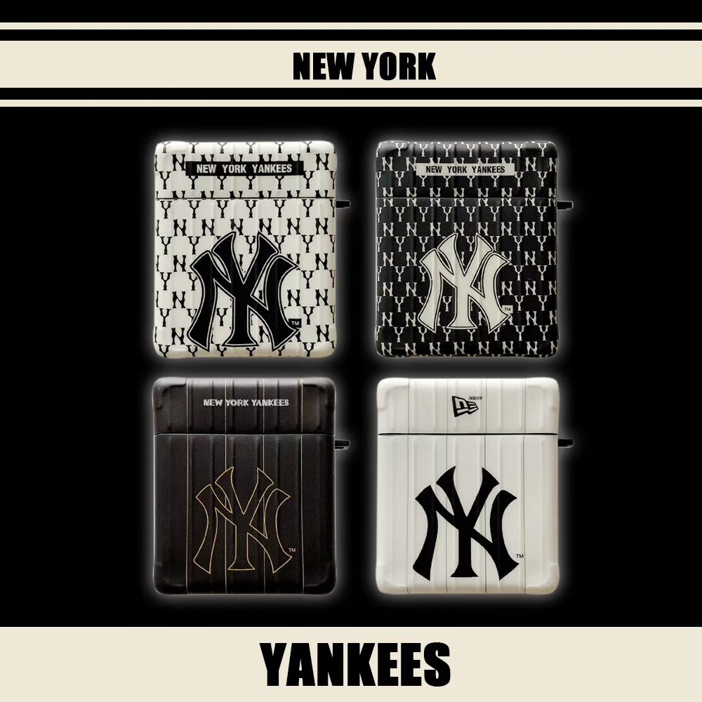Yankees mlb apple airpods pro hộp đựng tai nghe bluetooth airpods1/2 thời trang mẫu hành lý pro thế hệ thứ 3 vỏ bảo vệ chống sốc