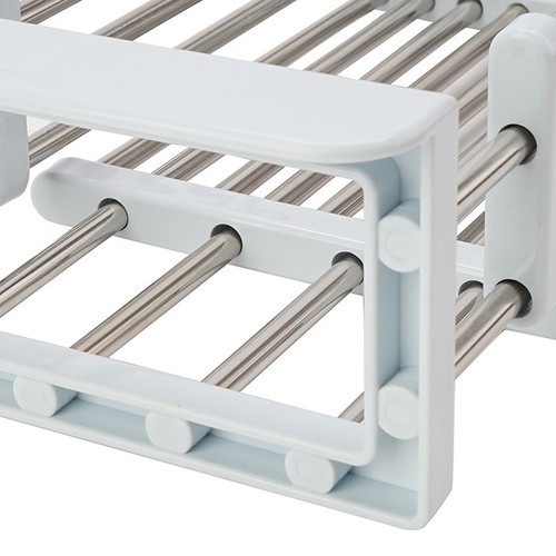 Khay Đa Năng Để Chậu Rửa Chén - Rổ Kệ Inox Đa Năng Co Giãn - Rửa Rau, Trái Cây, Úp Chén