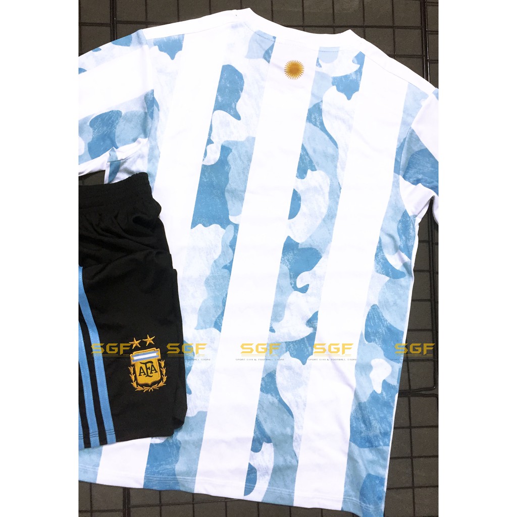 Đồ Bóng Đá ACHENTINA trắng sọc xanh sân nhà 2020 | BigBuy360 - bigbuy360.vn