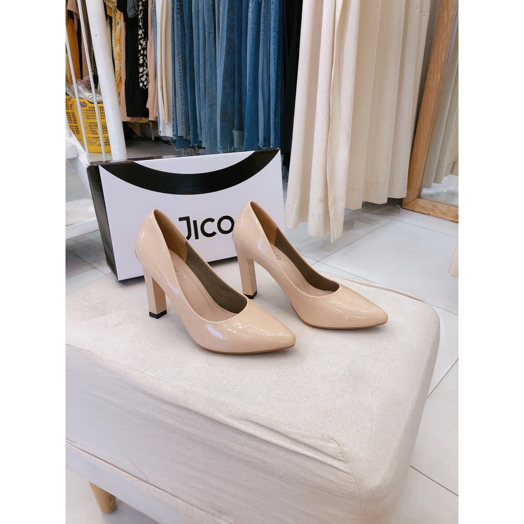 [Mã FASHIONHOTWS hoàn 15% tối đa 30k xu đơn 99k] GIÀY CAO GÓT MŨI TRƠN DA BÓNG CAO 8 PHÂN - JICO_001 | BigBuy360 - bigbuy360.vn