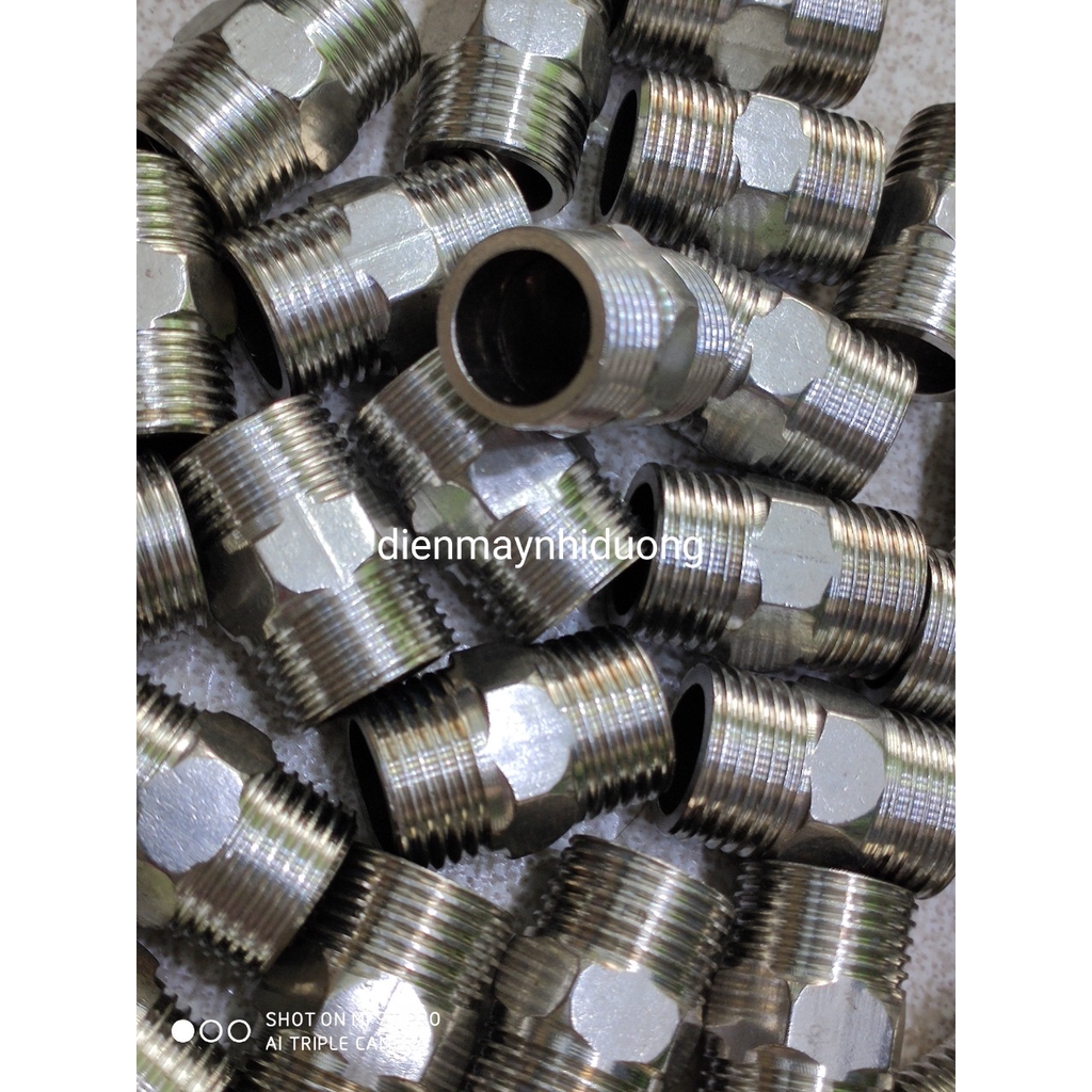 Kép inox 15 (21) - kép nối thẳng 2 cốc lọc gen 21