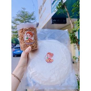 Bánh tráng phơi sương muối tôm hành phi